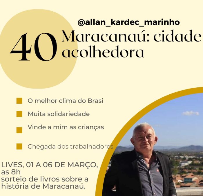Historiador Allan Kardec realiza lives sobre a História de Maracanaú